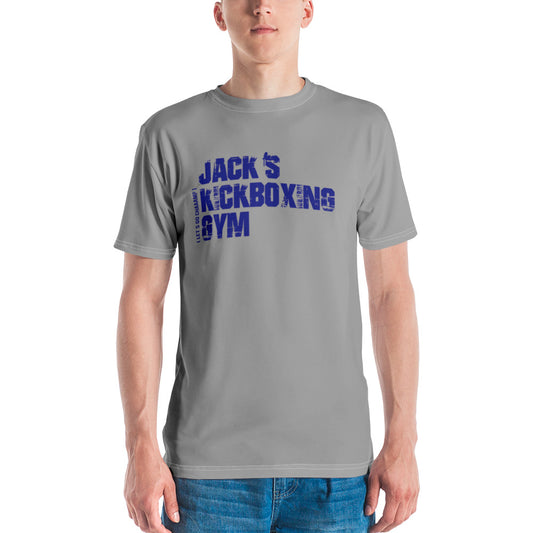 Jack's Kickboxing Gym - Front Print Short Sleeve  (Gray)