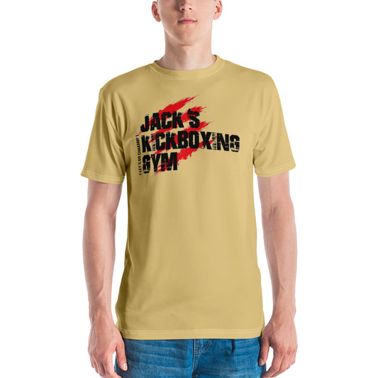 Jack's Kickboxing Gym - Front Print Short Sleeve  (Yellow)