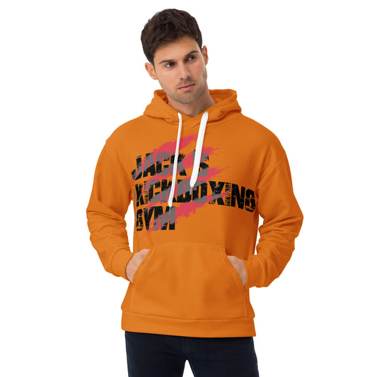 Jack's Kickboxing Gym - Front Print Hoodie (Orange)
